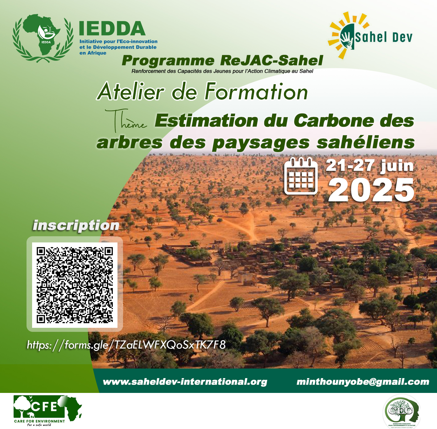 Actualité 3 : Atelier de formation sur l'estimation du carbone dans les écosystèmes sahéliens